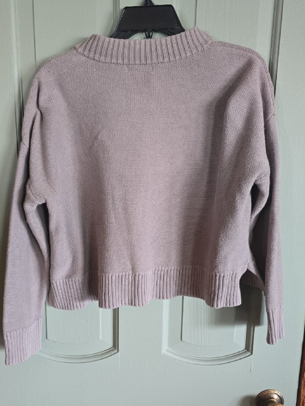 ORGANIC COTTON Quince GREY Button-Front Knit Cardigan - Picture 2 of 6